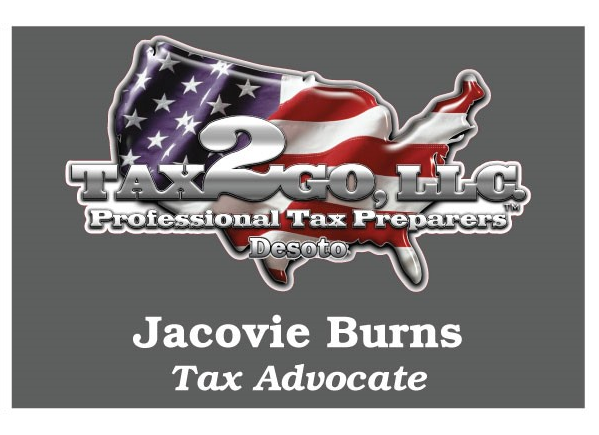 Jacovie Burns Tax 2 Go Desoto