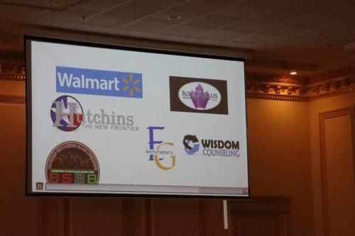 Sponsors on the screen